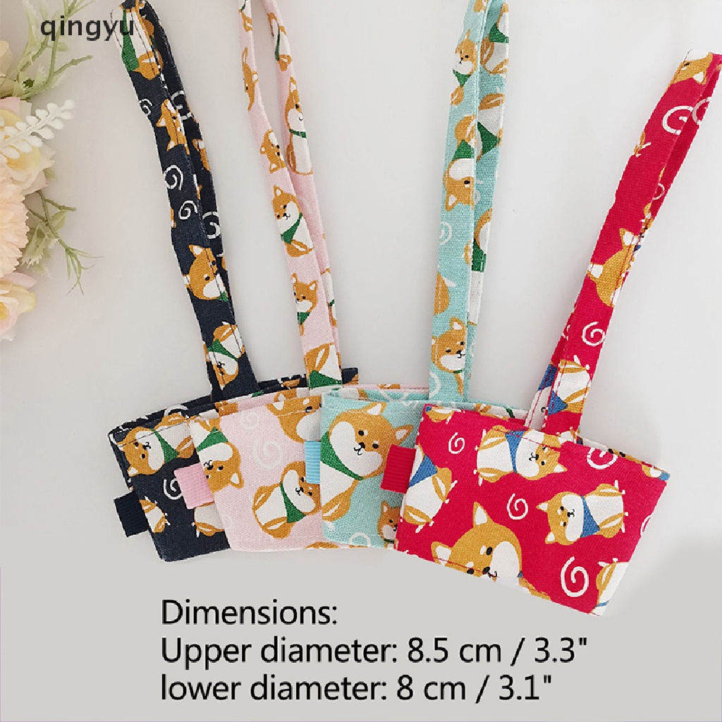 1 Túi Đựng Cốc Nước Chống Bỏng Có Tay Cầm Tiện Dụng Mang Theo Du Lịch