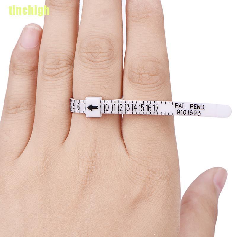 Thước Đo Kích Thước Nhẫn Đeo Ngón Tay Uk Uk Us Mới