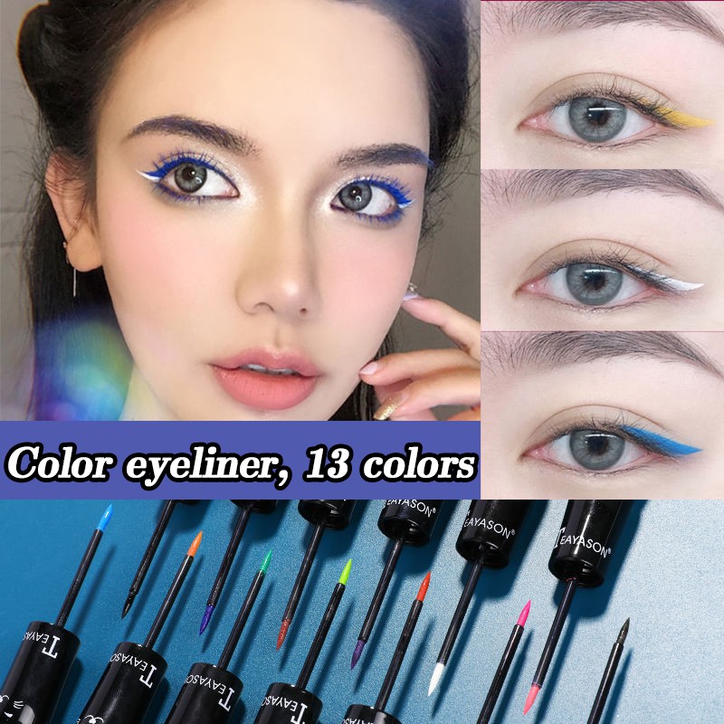 [Hàng mới về] Bút Kẻ Mắt Dạng Lỏng Nhiều Màu Chống Thấm Nước Không Nhòe Phù Hợp Cho Người Mới Trang Điểm | BigBuy360 - bigbuy360.vn