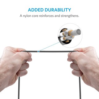 Cáp sạc ANKER MFI Lightning dài 0.9m dành cho iPhone - A7101