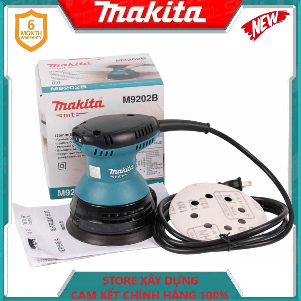 MÁY CHÀ NHÁM QUỸ ĐẠO 125MM 240W MAKITA M9202B- HÀNG CHÍNH HÃNG