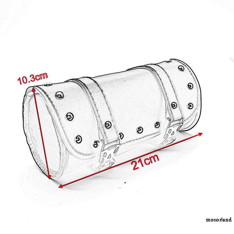 Phụ Kiện Túi Da Gắn Yên Xe Mô Tô 21x10.3cm