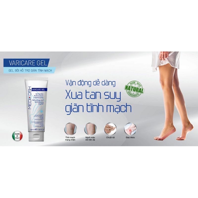 Kem Bôi Suy Giãn Tĩnh Mạch Medicosh - Varicare Gel