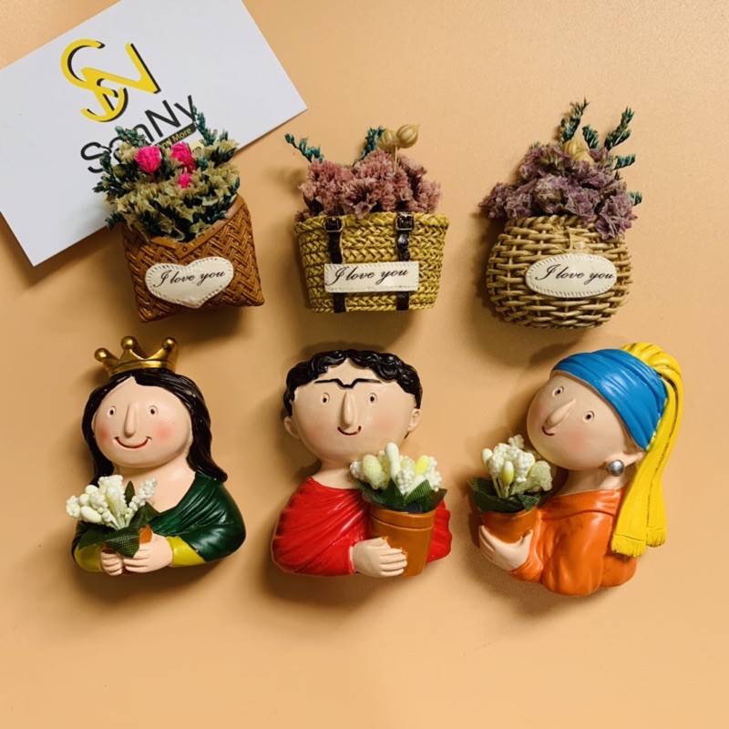 Nam châm hít dán dính trang trí tủ lạnh phong cách Châu Âu (hình 10)