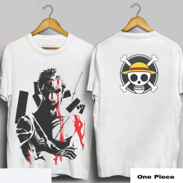 [ HOT ] Áo Thun One piece  ANZO306 | Áo Thun ZoRo | Áo One piece Zoro tay ngắn