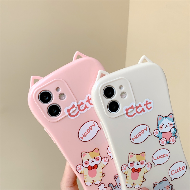 Ốp điện thoại mềm chống rơi in hình mèo may mắn cho iphone 12 Pro Max 12 Pro Se2020 iphone 11 Pro Max Xs Max 7plus | BigBuy360 - bigbuy360.vn