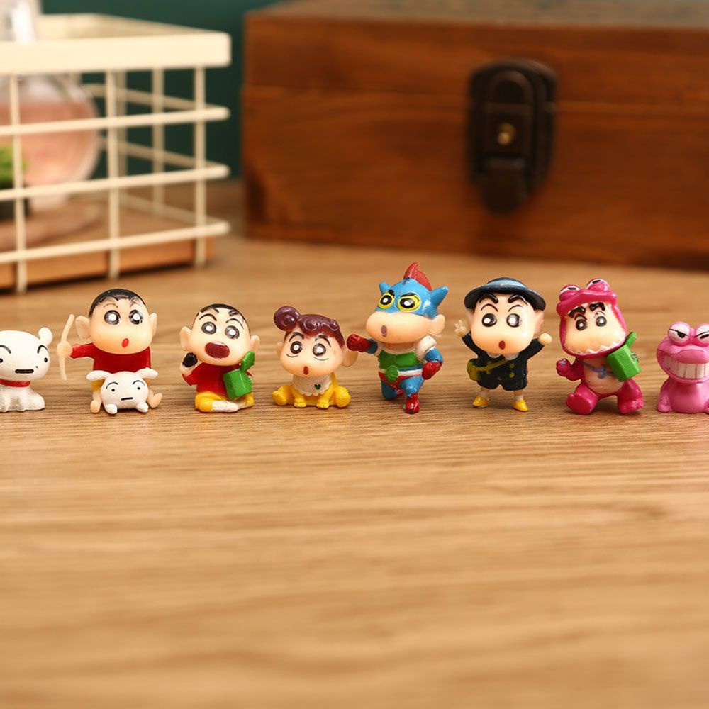 Set 8 mô hình nhân vật cậu bé bút chì Shinchan đáng yêu