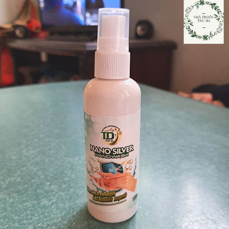 Nước rửa tay kháng khuẩn NANO BẠC công nghệ nano 100ml