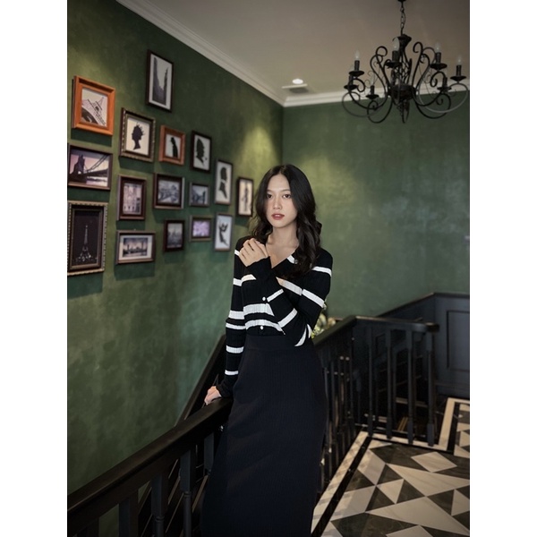 (Ảnh thật shop chụp) Áo len cardigan thời trang Quảng Châu A816 ⚡️áo khoác len cài cúc