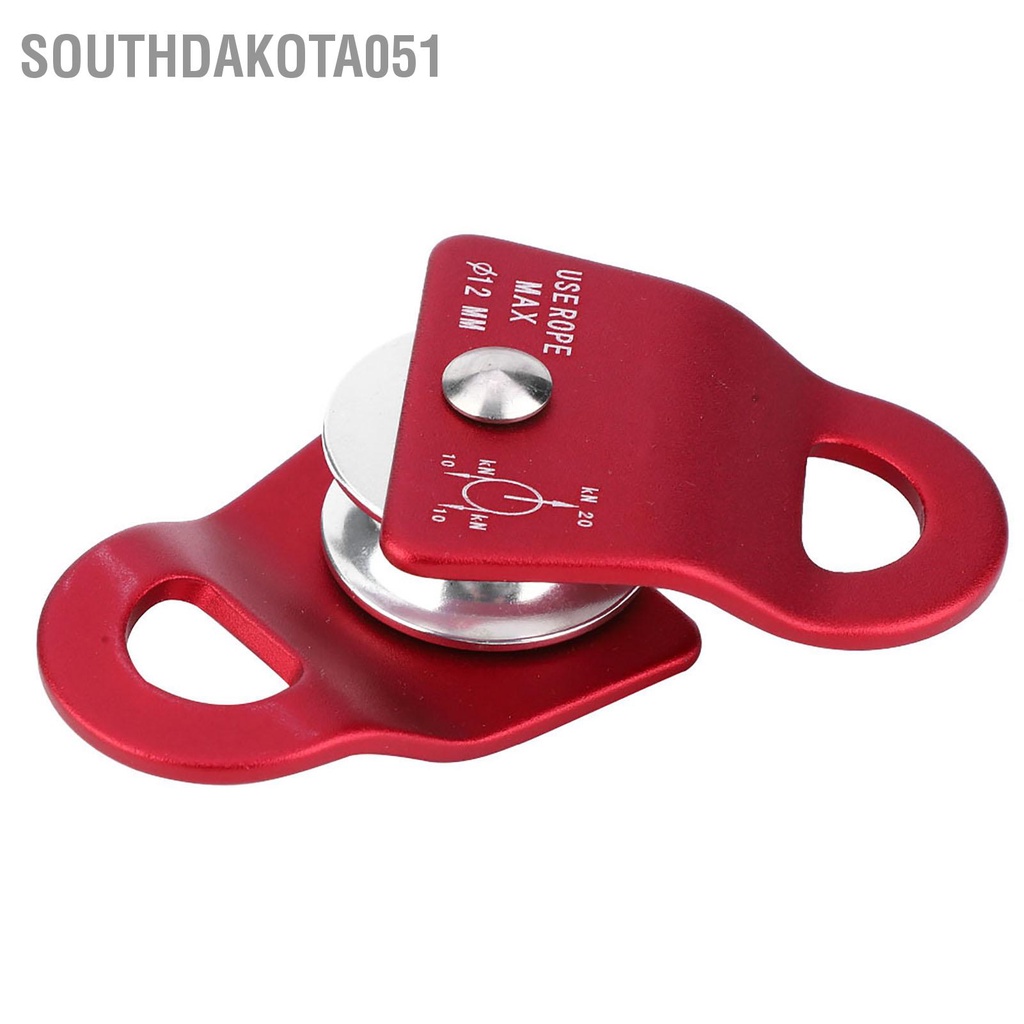 Southdakota051 Carabiner kim loại ngoài trời Tải xuống dốc Ròng rọc bên hông để leo núi Leo