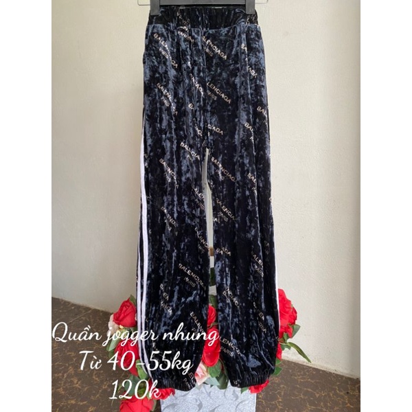 Quần jogger nhung sp