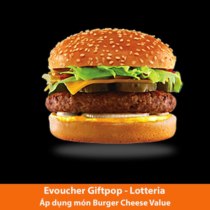 Toàn quốc [Evoucher] Cheese Burger Value gồm 01 Burger phô mai + 01 miếng gà + 01 pepsi (M) tại LOTTERIA