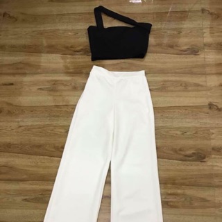 Áo chéo quần ống rộng size S M l đủ màu