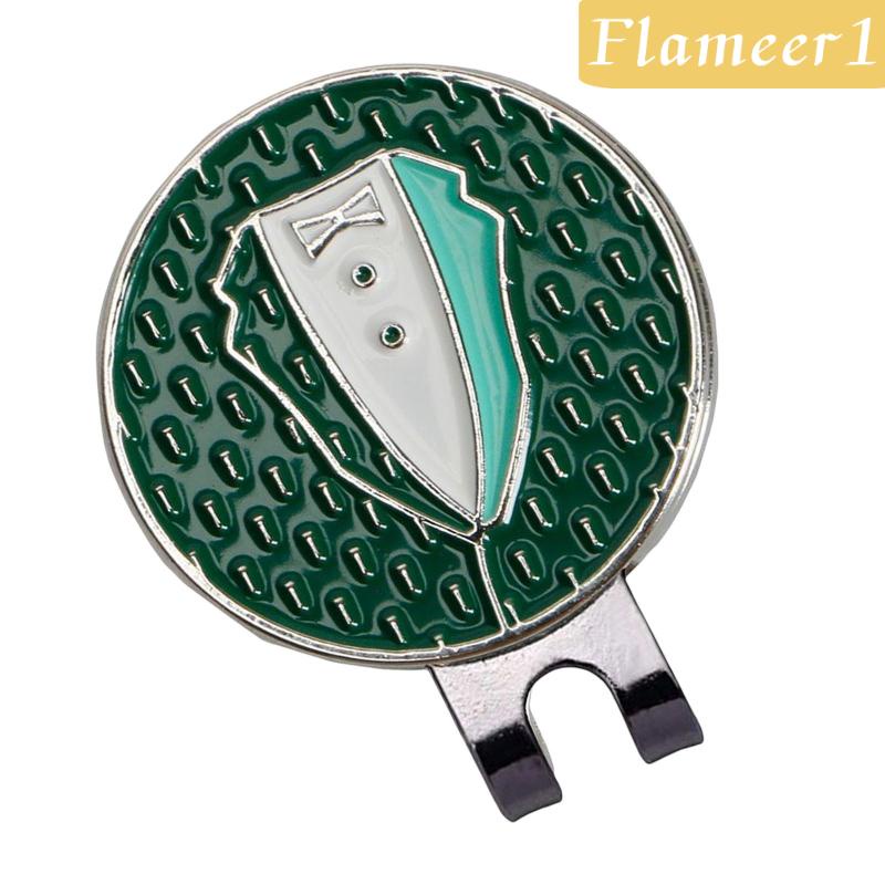 Kẹp Đánh Dấu Bóng Golf Bằng Kim Loại Gắn Nón Lưỡi Trai Vui Nhộn Cho Nam Và Nữ Flameameer1