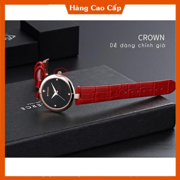 Đồng Hồ Nữ SANDA JAPAN 196 Dây da cao cấp - Tặng kèm hộp & Pin | BigBuy360 - bigbuy360.vn