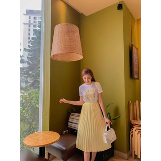 Chân váy dập ly nhiều màu nữ