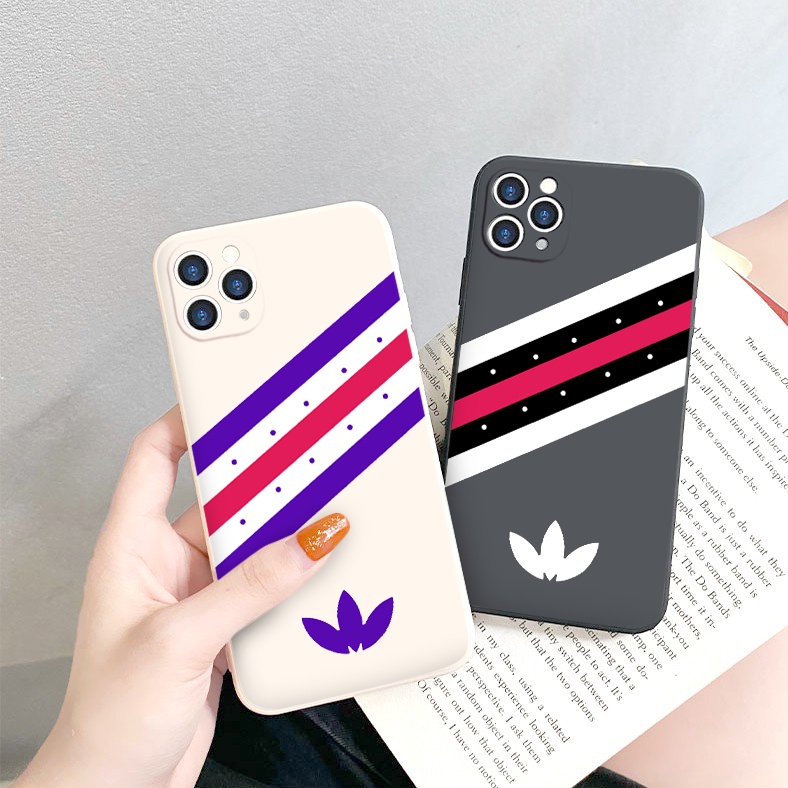 Ốp iphone hot trend Sọc màu Fashion vuông cạnh ốp lưng iphone 6/6splus/7plus/8/8plus/xr/xs/12/13/pro/max/promax tr227