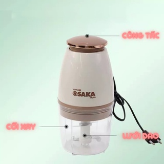 Máy xay thực phẩm 4 lưỡi Osaka nhật bản 750ml, máy xay thịt, xay đá, hoa quả đa năng nhà bếp, bảo hành 12 tháng