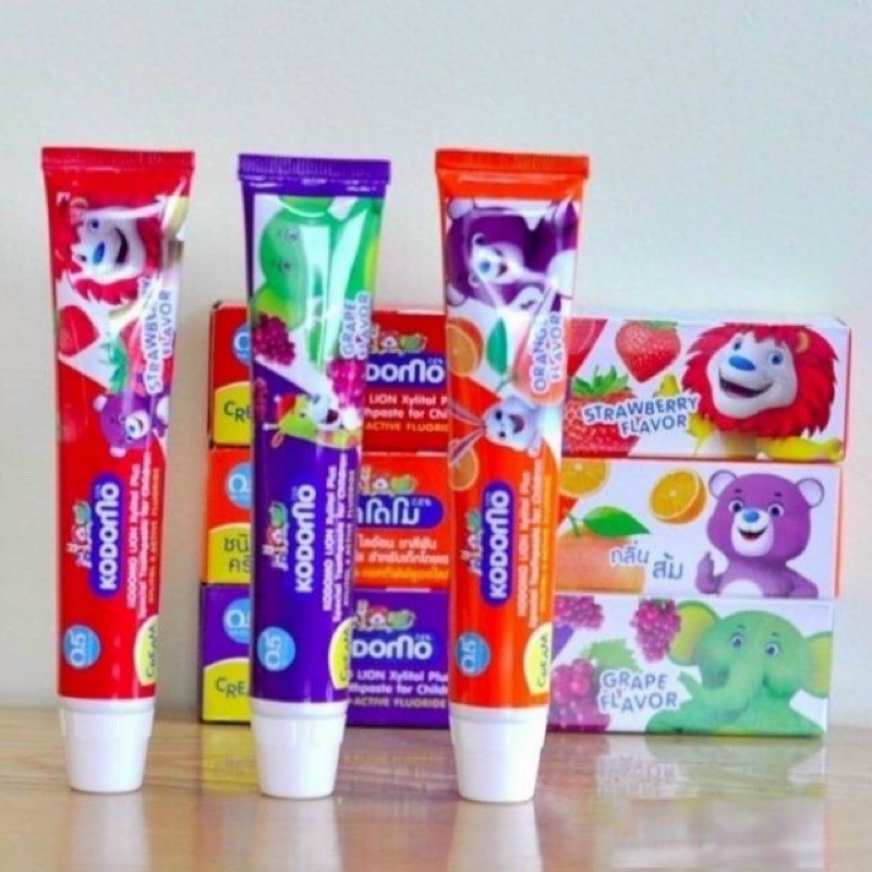 🐻🦁🐱Kem Đánh Răng Kodomo Trẻ Em