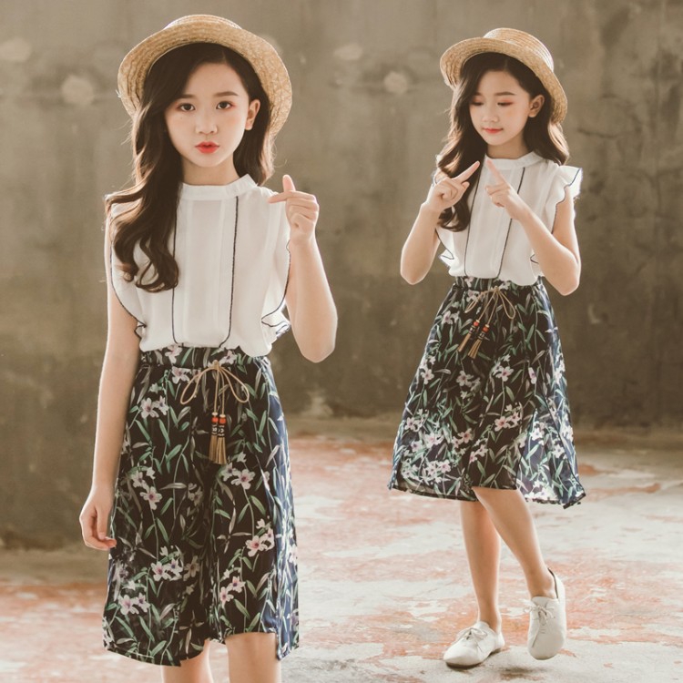 High-class simple skirt + armpit for girls