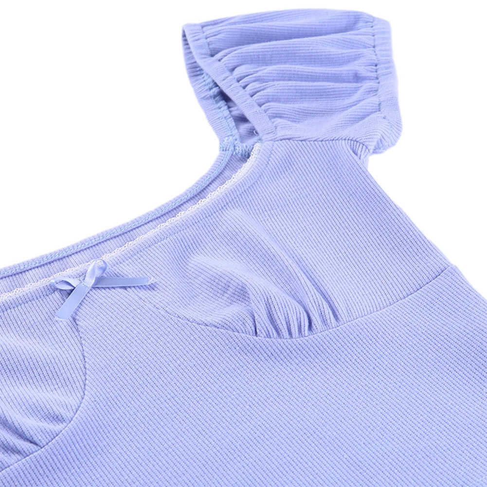 Áo Nữ Tay Ngắn Cổ Vuông Phối Nơ Thời Trang | BigBuy360 - bigbuy360.vn