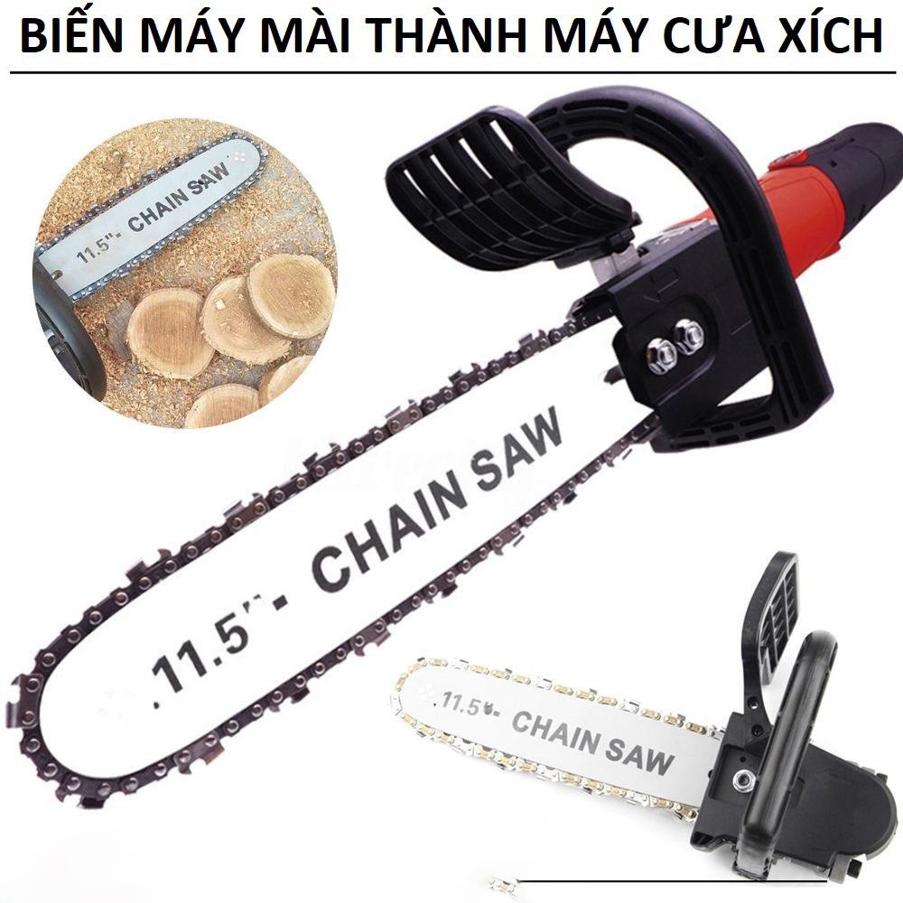 Lưỡi cưa xích - Bộ lưỡi cưa xích gắn máy mài - Lưỡi cưa cây, lưỡi cắt gỗ - Máy cắt gỗ, làm mộc - Tra dầu tự động