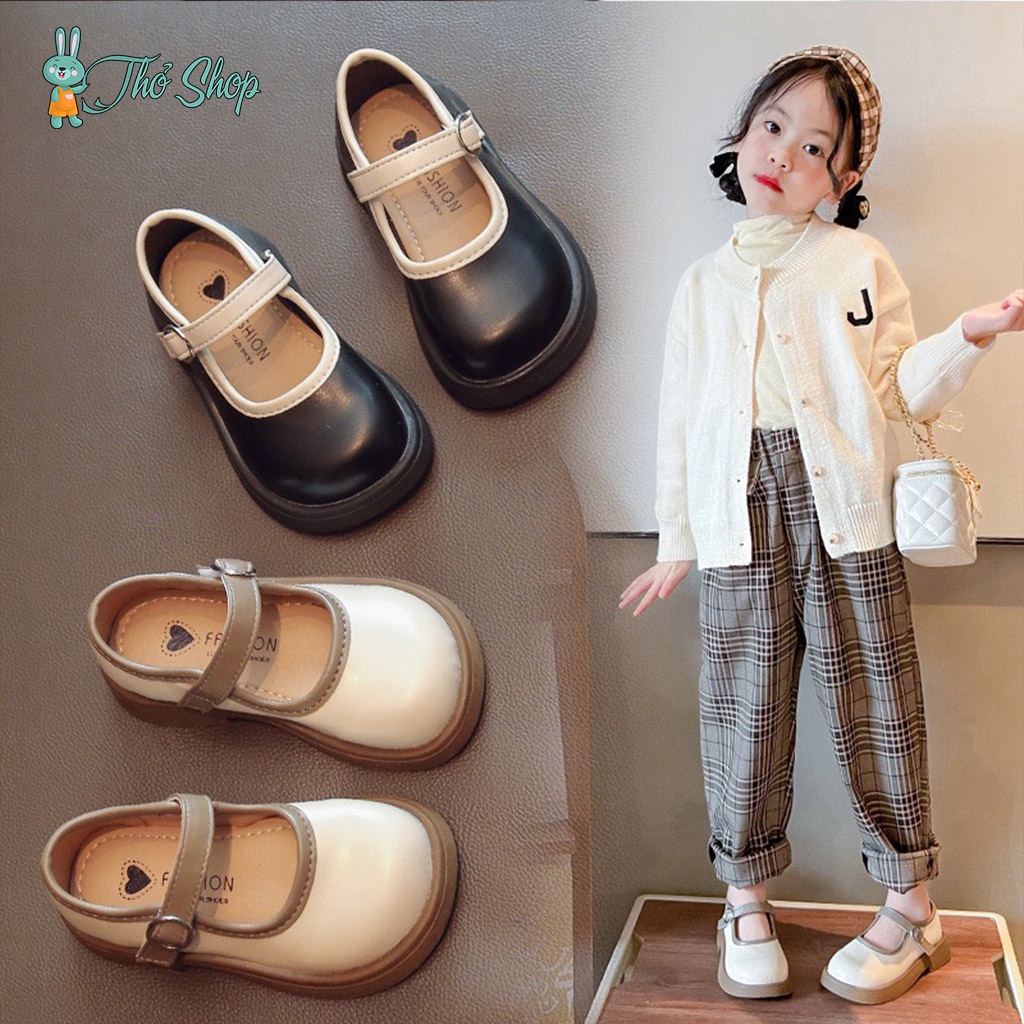 Giày Búp Bê vintage cho bé gái chất siêu mềm,đế đẹp