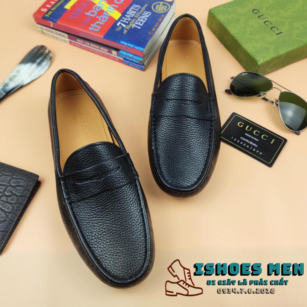 Giày lười da nam, Giầy mọi moca Gucci Nam Nhiều màu Thời trang Da bò xịn chuẩn form Cao cấp Bảo hành 1 năm .