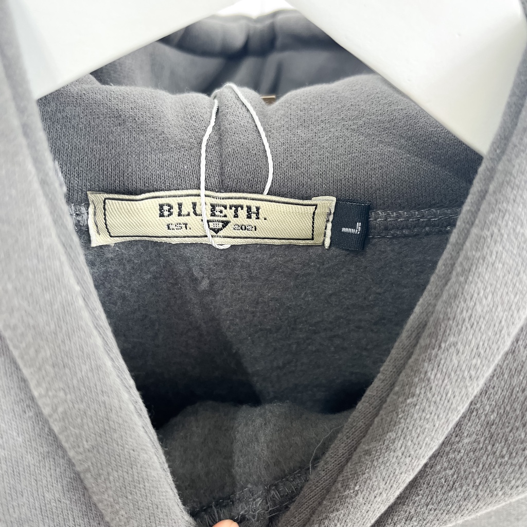 Áo Hoodie basic nỉ bông trơn unisex, áo khoác nỉ trơn nam nữ form rộng