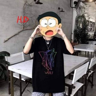 Áo thun phản quang 7 màu đầu sói WOLF _HDAT010