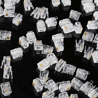 Set 100 Linh Kiện Điện Thoại 4 Pin Rj11 Rj-11 6p4c