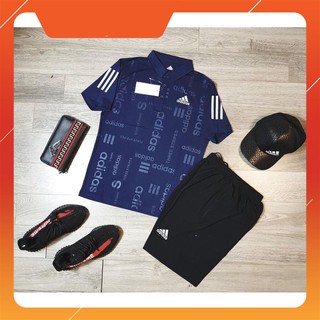 Bộ nam thể thao ép vân có cổ Y3 - Sport