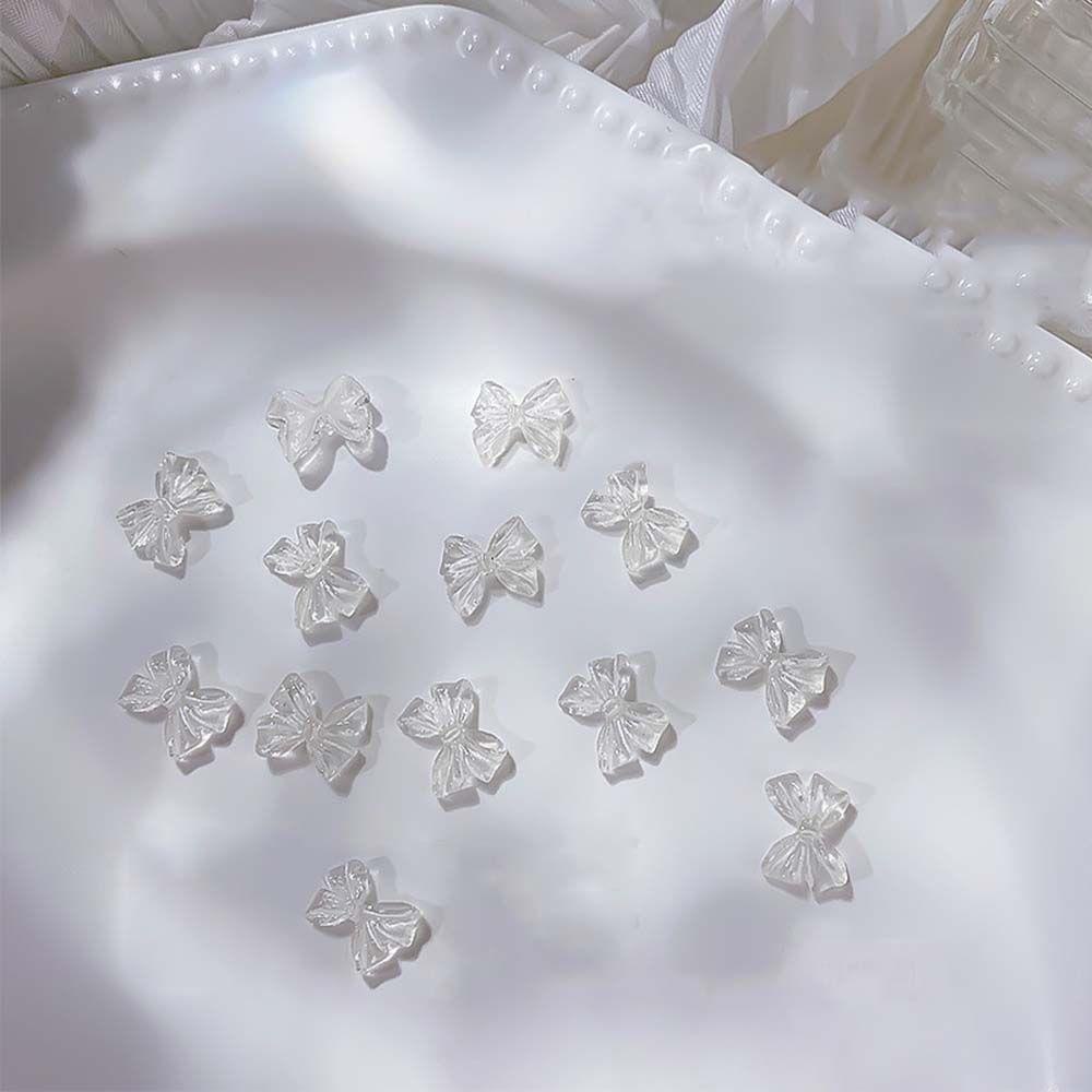 [Hàng mới về] Hạt phụ kiện trang trí móng tay 3D hình nơ nhiều màu sắc