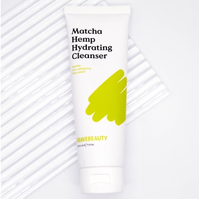 Sữa rửa mặt tạo bọt Krave Beauty Matcha Hemp Hydrating Cleanser - 120ml