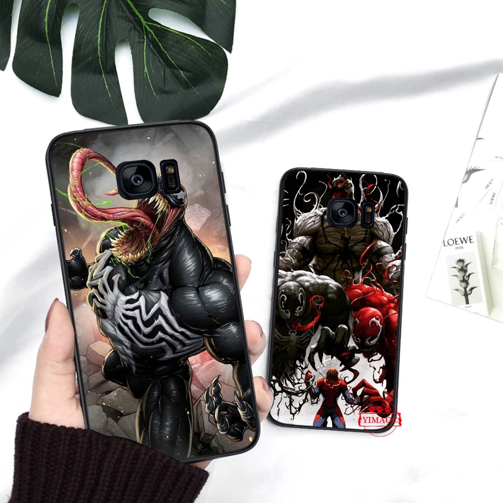 Ốp Điện Thoại Mềm Họa Tiết Batman Và Venom 52c Cho Samsung S6 S7 Edge S8 S9 S10 Plus S10E