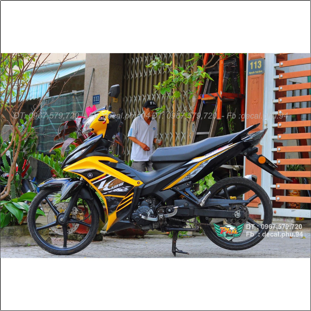 Tem Rời Exciter 135 Lc vàng đen (J)