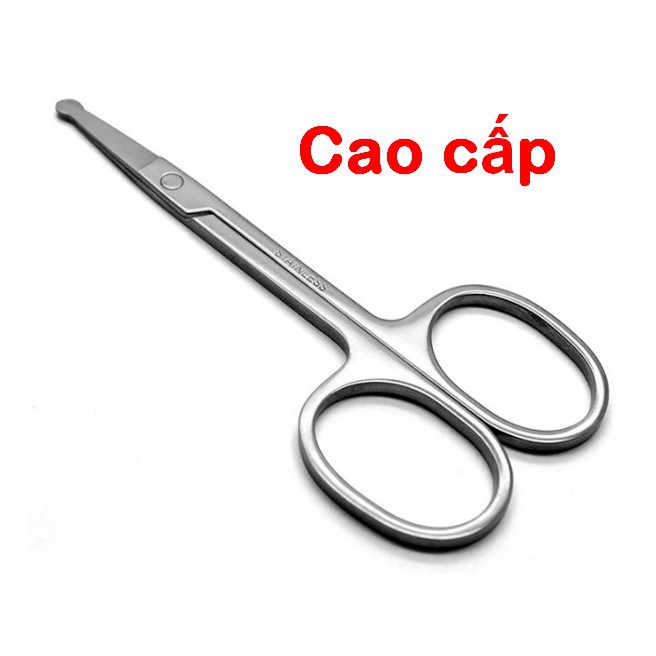 Kéo Đầu Tròn Tỉa Lông Mũi, Lông Mày, Mi Mắt BP Nose Scissors Hàn Quốc