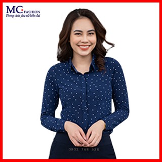 Sơ mi nữ công sở chấm bi mc fashion a0284