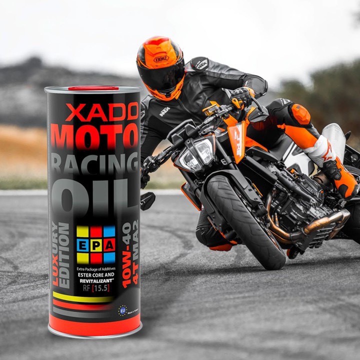 Nhớt siêu cao cấp XADO Moto Racing Oil Revitalizant 10w40