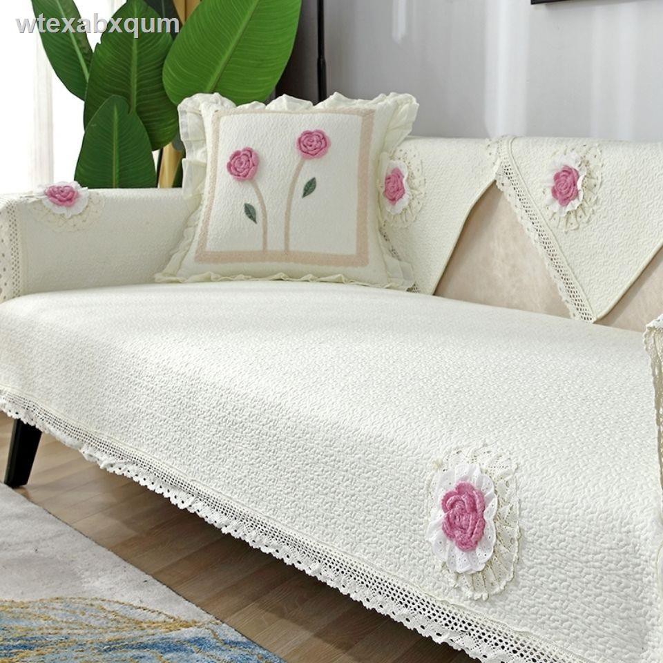 Trang trí nhà cửagiấy dán tường phòng₪✥□Thời trang Hàn Quốc đệm sofa bông ép đa năng chống trượt bốn mùa Bắc Âu