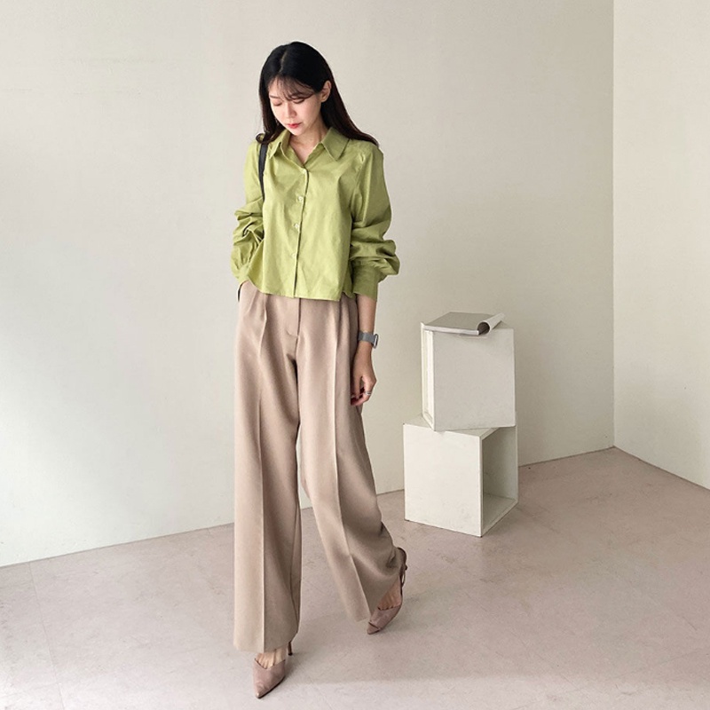 Áo Sơ Mi Nữ Dài Tay Phong Cách Hàn Quốc