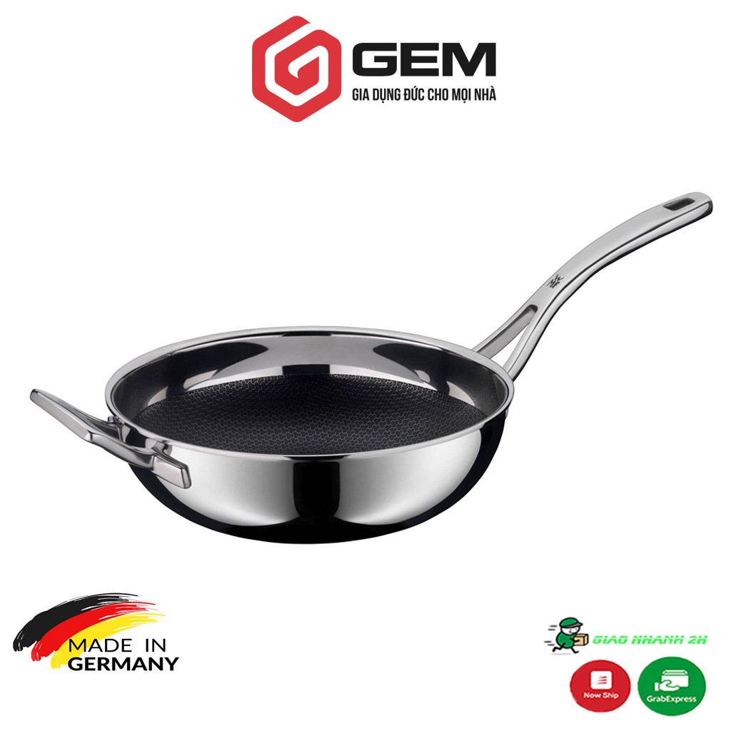 Chảo chống dính sâu lòng WMF Profi Resist Wok 28cm  - SOS chảo nặng 2kg