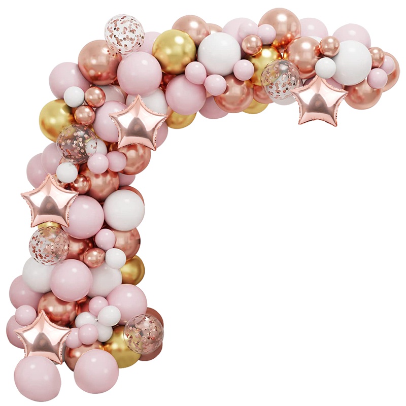 Set 117 Phụ Kiện Bong Bóng Trang Trí Tiệc Sinh Nhật