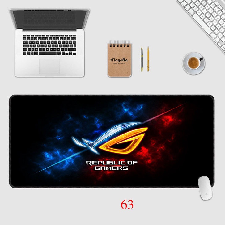 Lót chuột cỡ lớn Asus Rog 80x30cm dày dặn 3mm chuyên game chống trơn trượt siêu bền siêu rẻ / 3C14