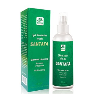 Gel vệ sinh phụ nữ Santafa – Hỗ trợ giảm viêm, nấm ngứa (Chai 60ml)