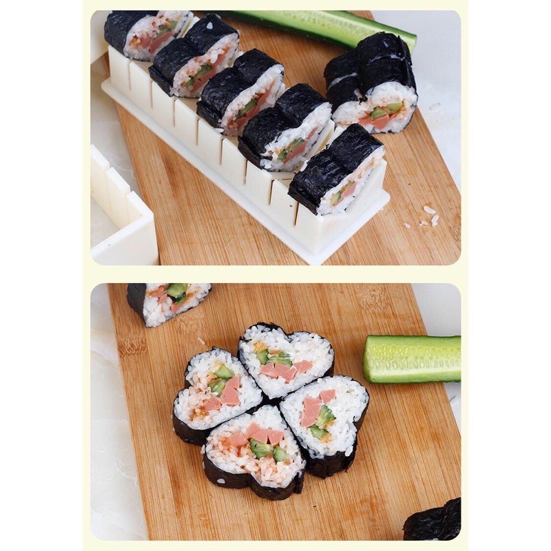 Bộ dụng cụ 10 món làm sushi , cơm cuộn (chống dính) , dụng cụ làm bánh