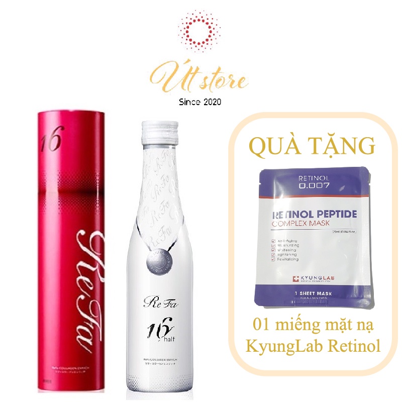 Collagen Refa Enricher 16 Enricher 16 nước uống đẹp da ngừa lão hóa , nếp nhăn chảy xệ da Nhật Bản 480ml Hàng Chuẩn
