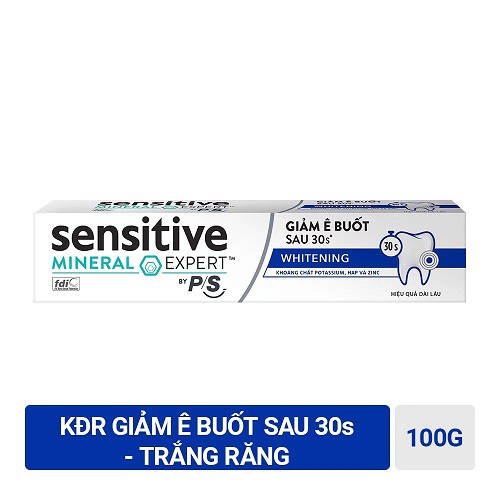 Kem Đánh Răng Giảm Ê Buốt Sensitive Expert by P/S Whitening Trắng Răng 100g