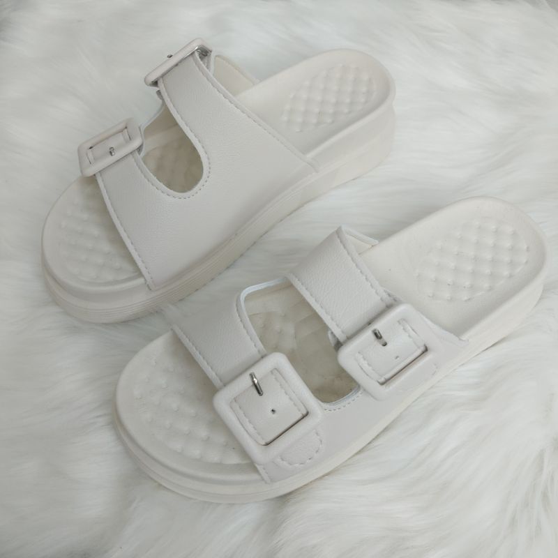 Sandal nữ KANS & KAI, Sandal phối 2 quai cao 4cm siêu xinh ms103