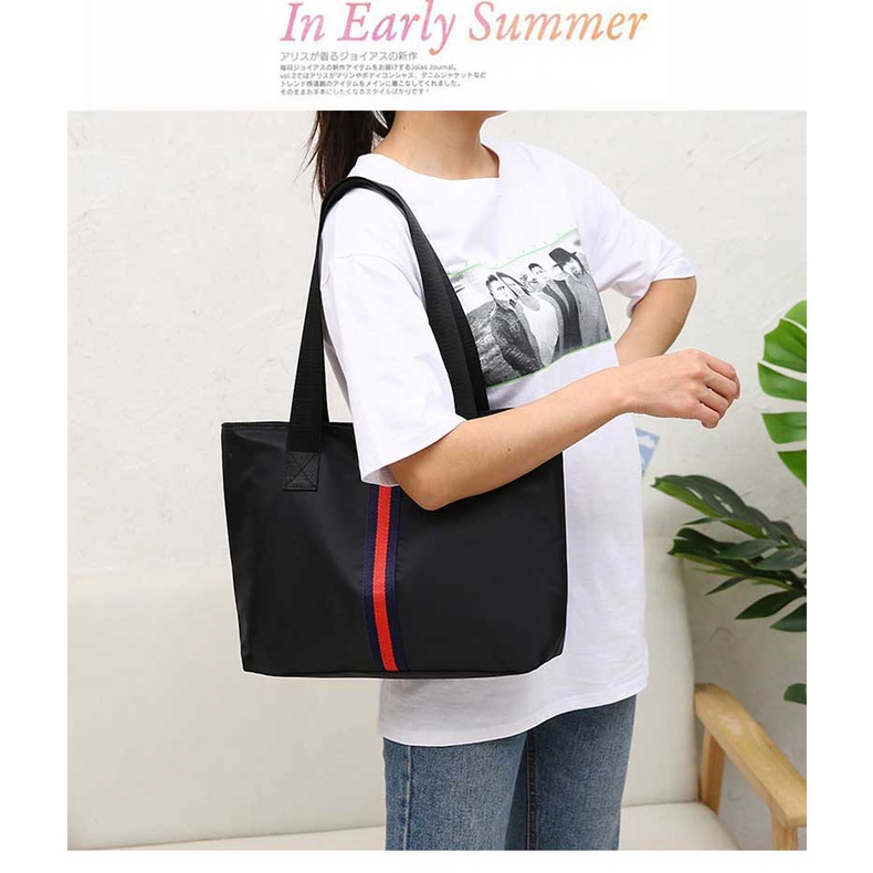 Túi Đeo Vai Bằng Vải Oxford Chống Thấm Nước Sức Chứa Lớn Phong Cách Hàn Quốc Dễ Thương Cho Nữ